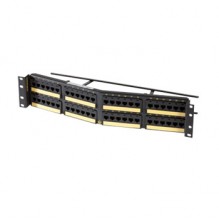 Clarity CAT6A 48 Port Panel Angled 110/6 Port T568A/B