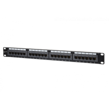 METZ CONNECT 1U Cat6 Unshielded 24 Port Loaded Panel