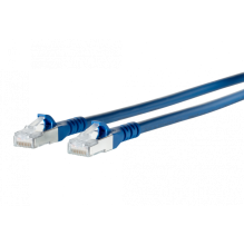 METZ Connect Cat6a S/FTP 0.25mtr. Blue Patch Lead