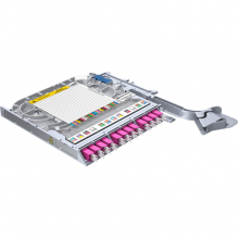 Huber Suhner LiSA 24 Fibre Splice Tray *12 LCD OM4 Adapters