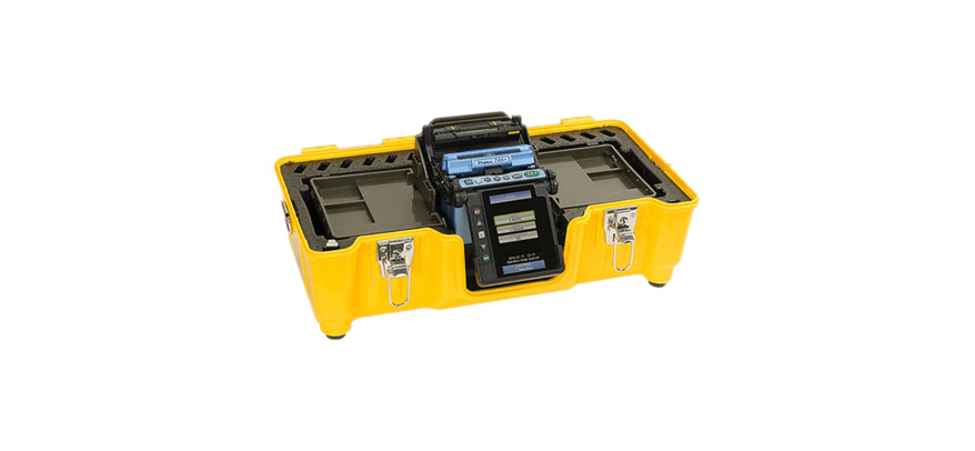 Fujikura 70s Fusion Splicer case open with unit inside