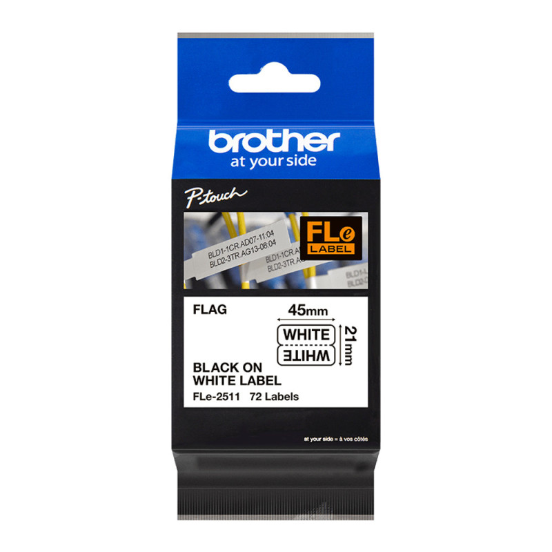 Brother Black on Varying Colour Flag Tape