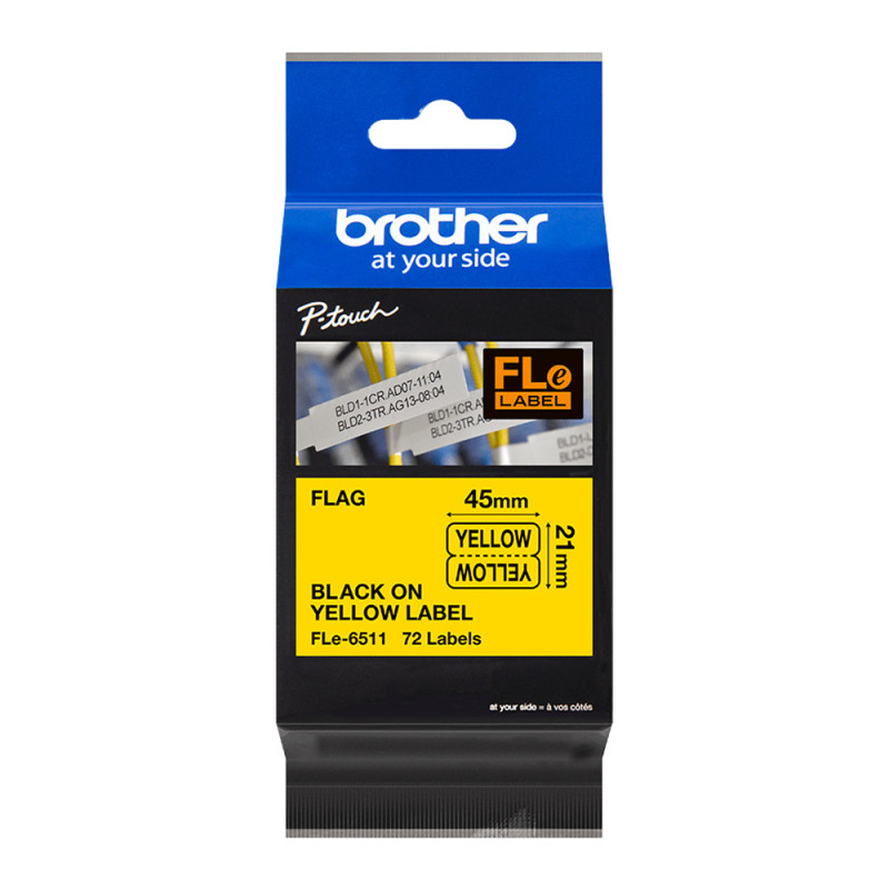Brother Black on Varying Colour Flag Tape