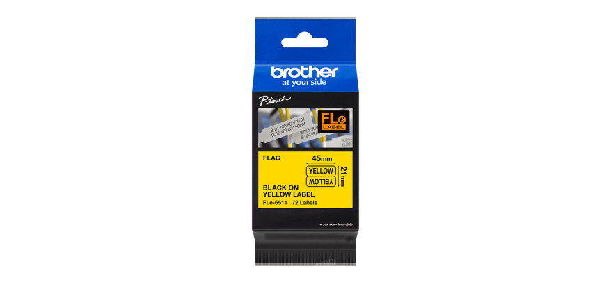 Brother Black on Varying Colour Flag Tape