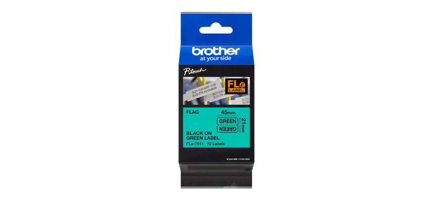 Brother Black on Varying Colour Flag Tape