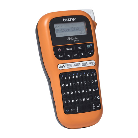 Brother Label Printer that prints up to 12mm width, c/w hard carry case, tape and mains adaptor