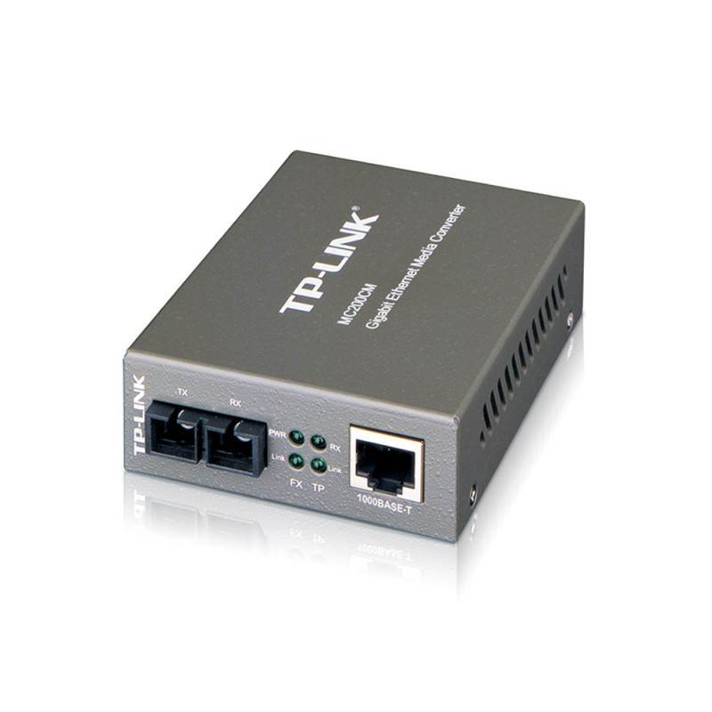 TP-Link 10/100/1000Base-T to 1000Base-FX (SC) Multimode Gigabit Converter up to 500mtr