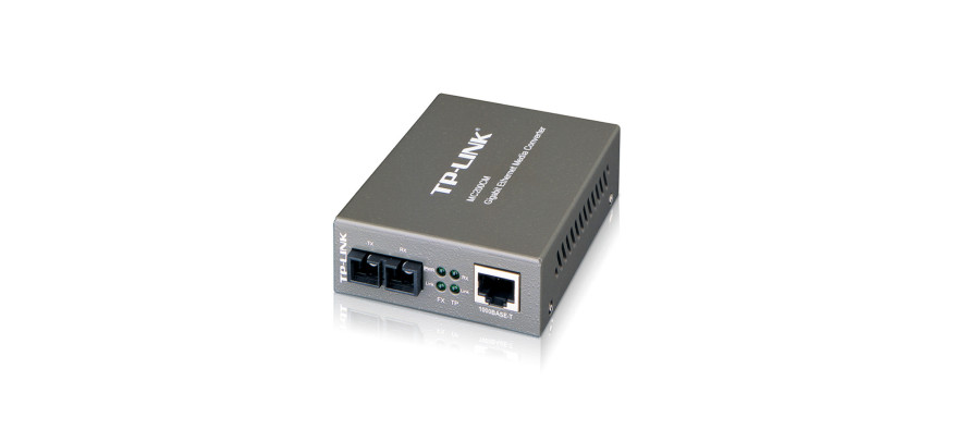 TP-Link 10/100/1000Base-T to 1000Base-FX (SC) Multimode Gigabit Converter up to 500mtr