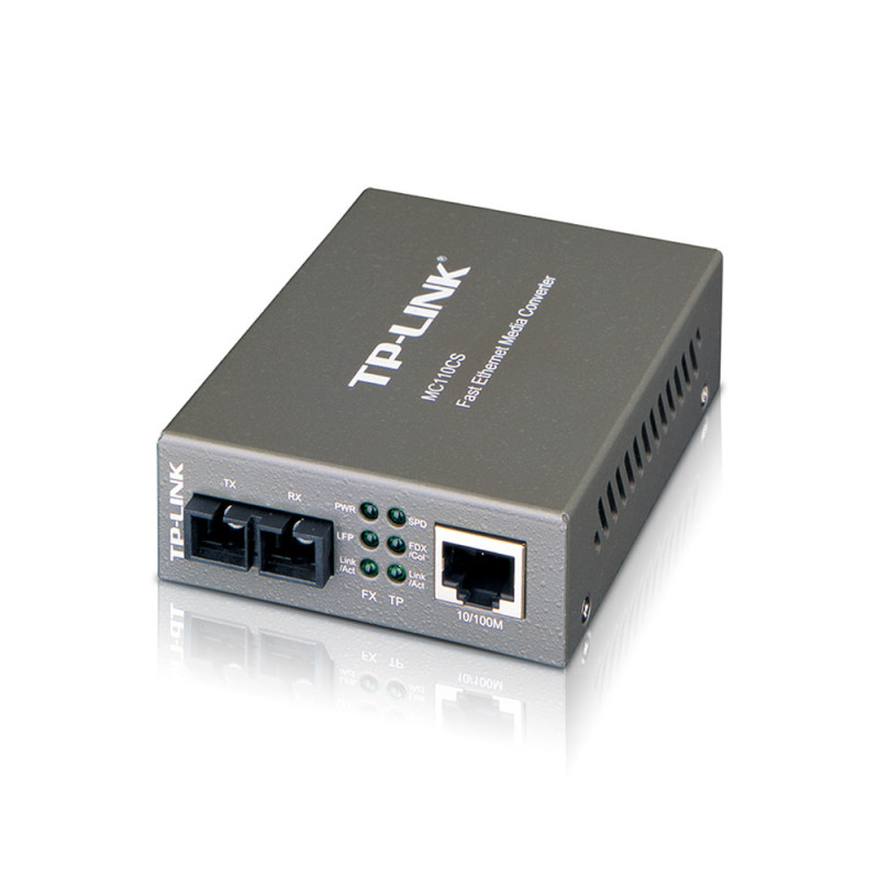 TP-Link 10/100Base-Tx to 100Base-Fx (SC) Singlemode Media Converter up to 20km