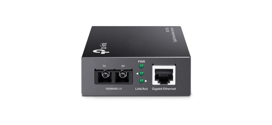 TP-Link 10/100/1000Base-T to 1000Base-FX (SC) Singlemode Gigabit Converter up to 15km