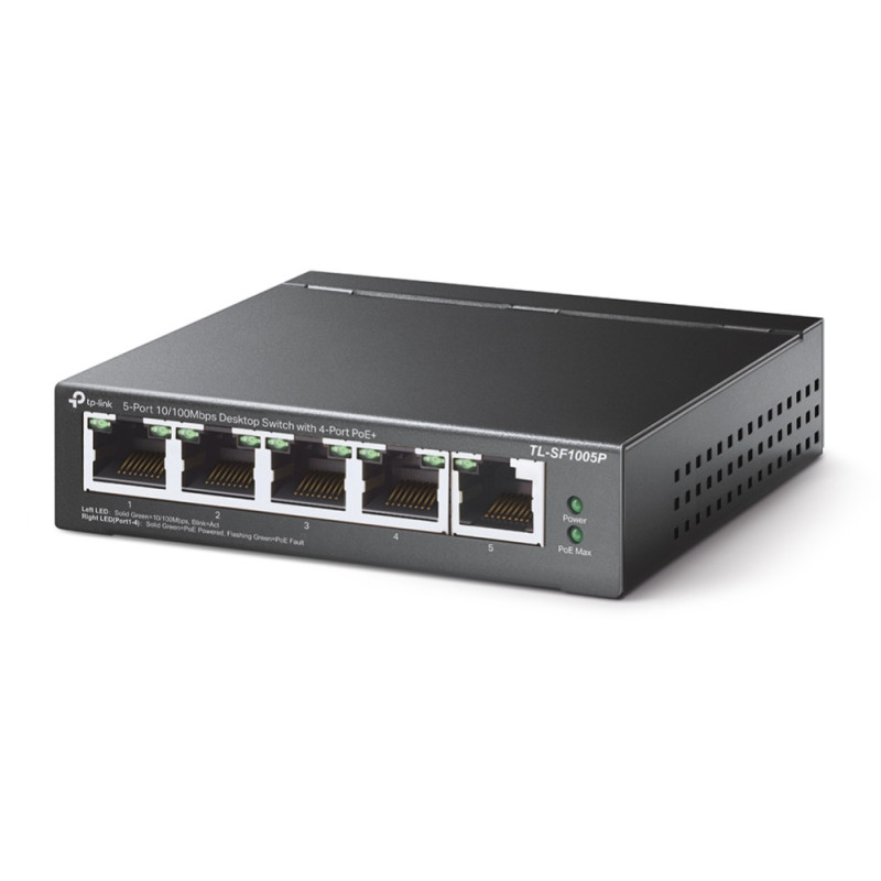 TP-Link 5 Port 10/100Base-Tx Desktop Fast Ethernet Switch (4 port POE)