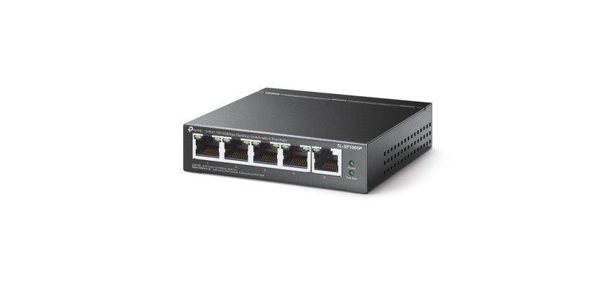 TP-Link 5 Port 10/100Base-Tx Desktop Fast Ethernet Switch (4 port POE)