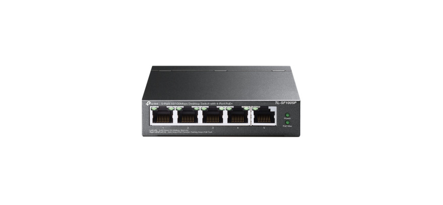 TP-Link 5 Port 10/100Base-Tx Desktop Fast Ethernet Switch (4 port POE)