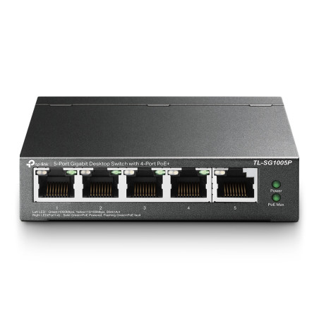TP-Link 5 Port 10/100/1000Mbps Desktop Gigabit Switch (4 port POE)