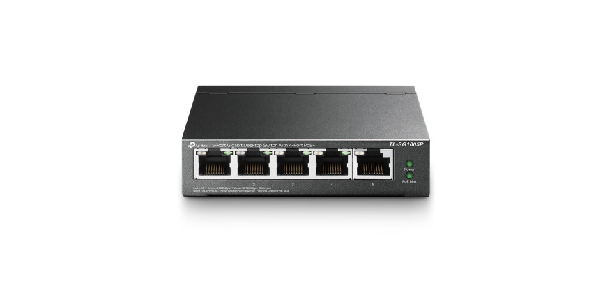 TP-Link 5 Port 10/100/1000Mbps Desktop Gigabit Switch (4 port POE)