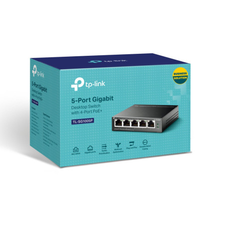 TP-Link 5 Port 10/100/1000Mbps Desktop Gigabit Switch (4 port POE)