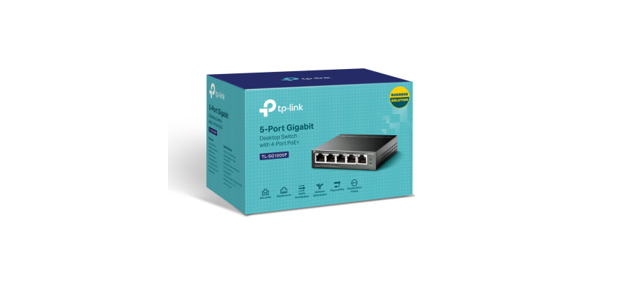 TP-Link 5 Port 10/100/1000Mbps Desktop Gigabit Switch (4 port POE)