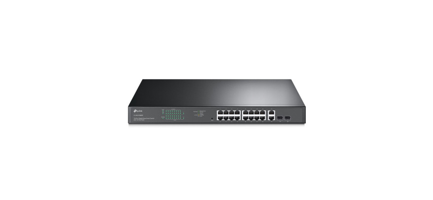 TP-Link 16 Port 10/100/1000Mbps Rackmount Gigabit Switch (16 port POE & 2 port SFP)