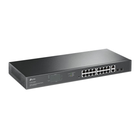 TP-Link 16 Port 10/100/1000Mbps Rackmount Gigabit Switch (16 port POE & 2 port SFP)