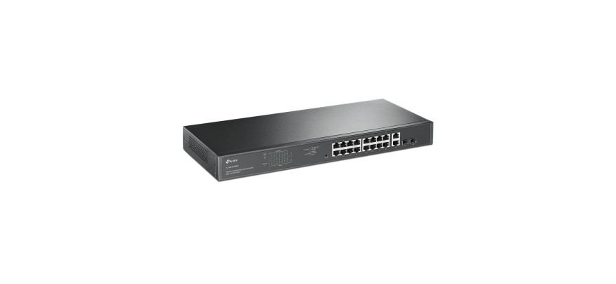 TP-Link 16 Port 10/100/1000Mbps Rackmount Gigabit Switch (16 port POE & 2 port SFP)